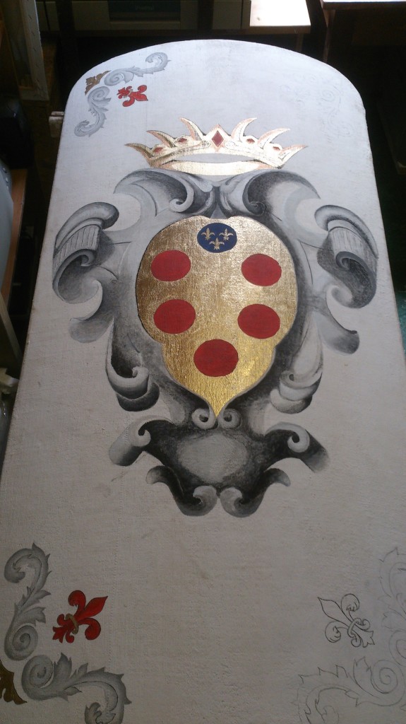 Scudo spada realizzazione